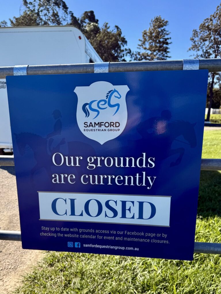 Grounds closed for WE HOTY